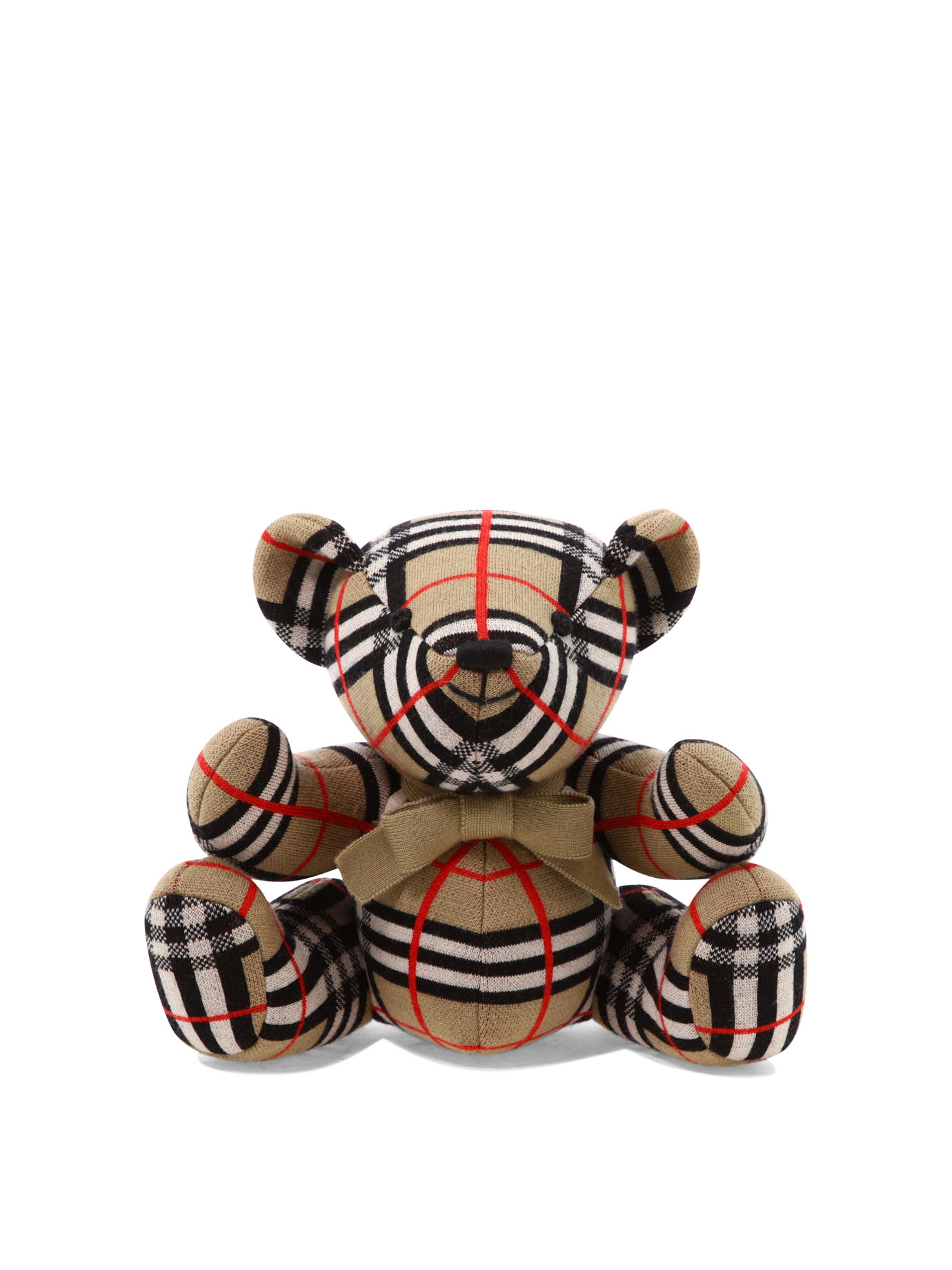 체크 Sitting Bear puppet